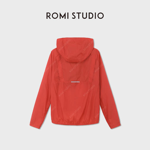 ROMI STUDIO“轻量防晒"UPF50+轻薄凉感橘红连帽外套 RWDSWD1785 商品图1