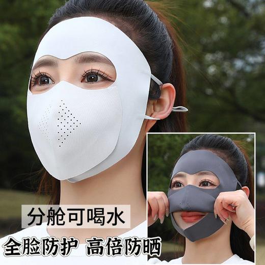 全新升级【Mr.evil 夏季防晒帽&口罩套装&防晒面罩】可拆卸 自带墨镜 可魔术贴胶粘 帽檐加大加宽设计 轻薄不压发型 3D立体防晒设计 商品图6