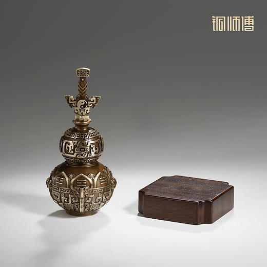 铜师傅 见微系列《养剑葫芦》葫芦把件 桌面摆件装饰工艺品 商品图4