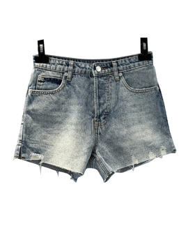 女款破洞做旧牛仔短裤la002