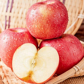 京鲜生山东栖霞红富士苹果 12粒 净重5斤 单果190g-240g 生鲜礼盒 商品图5