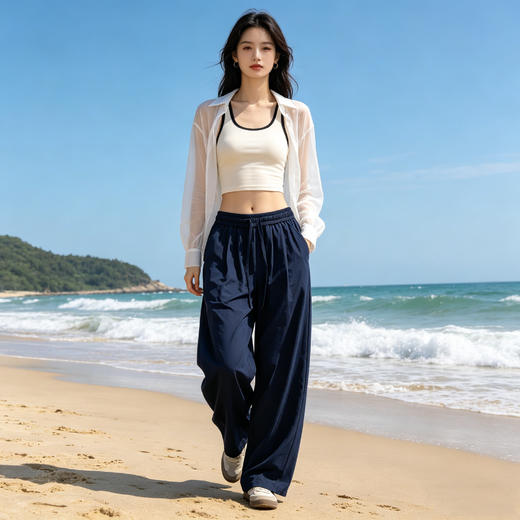 Schenvega情侣百搭山系冰爽防晒裤 宽松百搭 E50-922 商品图4