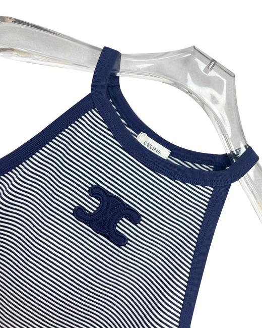 女款刺绣条纹针织吊带背心la008 商品图2