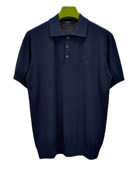 男款刺绣短袖针织Polo衫la012