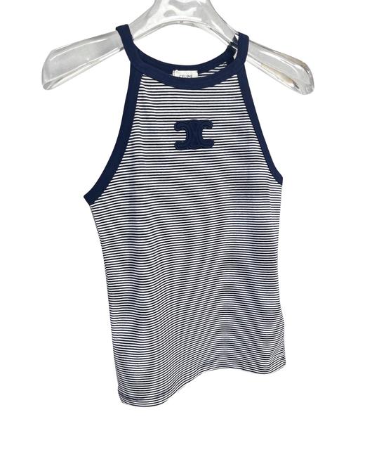 女款刺绣条纹针织吊带背心la008 商品图0