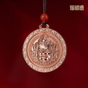 铜师傅《黄财神》紫铜铜挂件 家居装饰工艺品吊坠