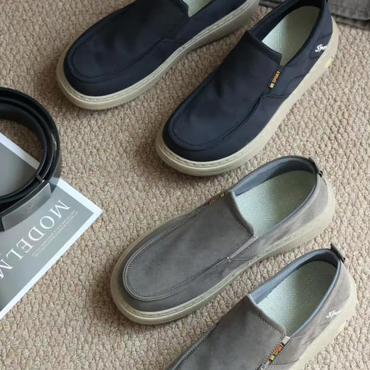 男士布鞋 | 一提一蹬秒上脚，360度柔软可折叠，日常溅水一擦即净 商品图3