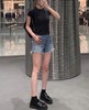 女款破洞做旧牛仔短裤la002 商品缩略图3