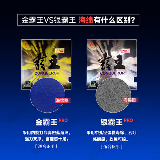 Palio拍里奥霸王pro乒乓球胶皮正反手弧圈快攻型反胶套胶 商品图3