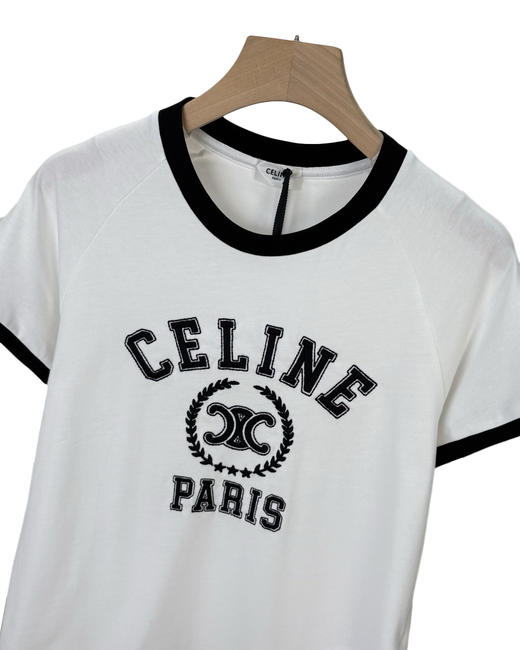 女款插肩袖刺绣短袖T恤ba008 商品图0