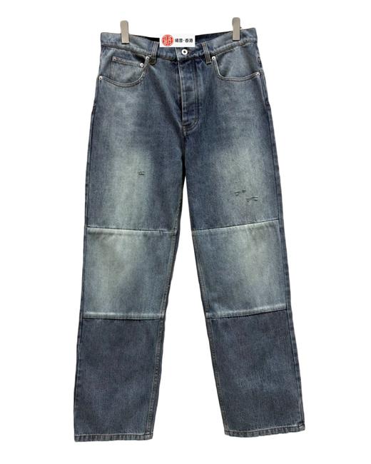 男款拼接牛仔裤长裤la010 商品图0