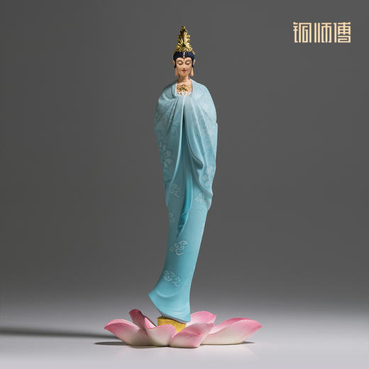 铜师傅《云影》客厅桌面铜观音摆件 家居装饰工艺品 商品图3