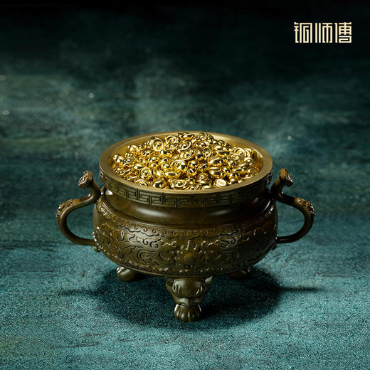 铜师傅 见微系列《小元宝（黄金铜）》 家居装饰品新年礼物 商品图5