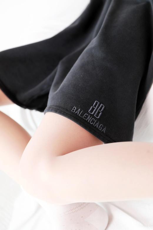 五分大短裤，重工刺绣工艺。大毛圈内里松紧腰身户外短裤E042286 商品图11