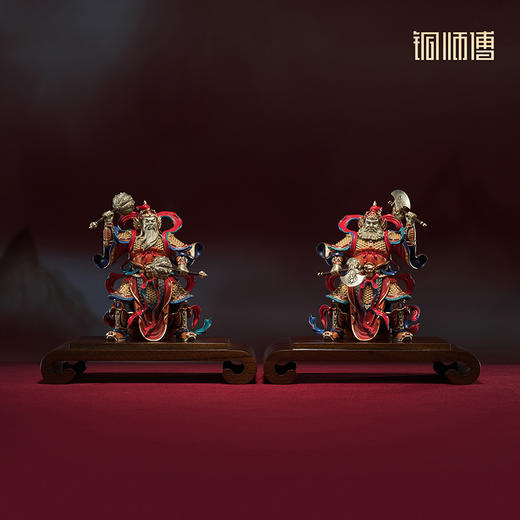 铜师傅 见微系列《门庭永固》客厅门神铜摆件 家居装饰工艺品 商品图2