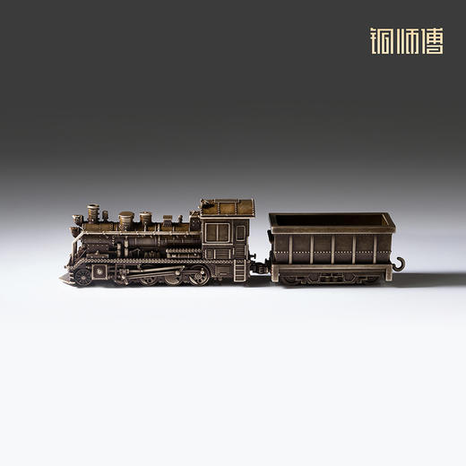 铜师傅 见微系列《蒸汽机车》办公室火车模型铜摆件 家居铜工艺品 商品图1