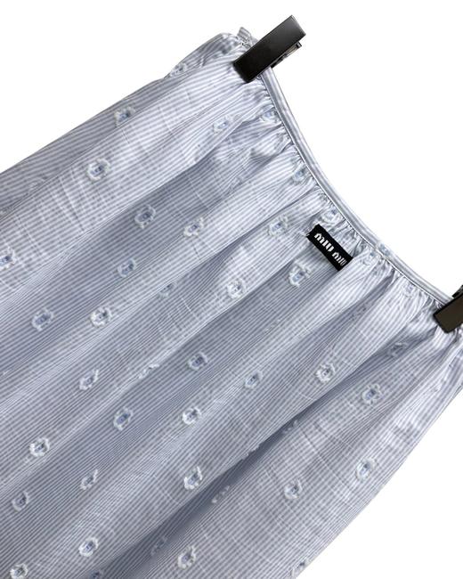 女款花边条纹衬衫半裙套装la017 商品图4