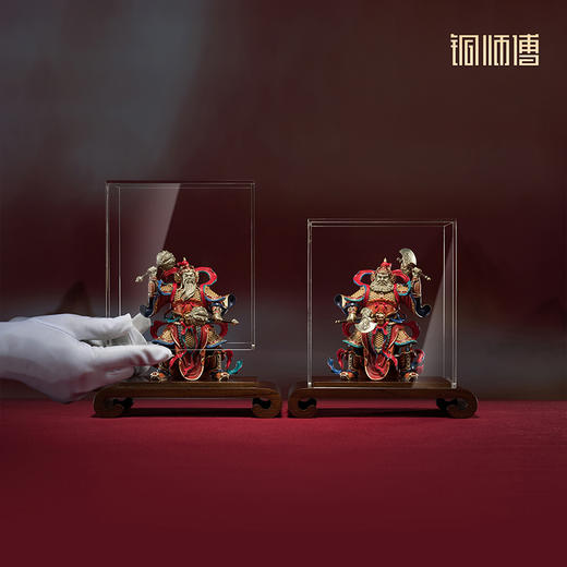 铜师傅 见微系列《门庭永固》客厅门神铜摆件 家居装饰工艺品 商品图5