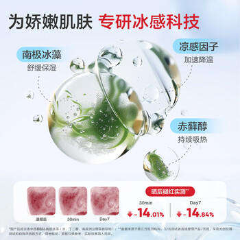 红色小象婴童冰雪霜春夏面霜清爽保湿晒后修复儿童面霜 10g试用装 商品图3