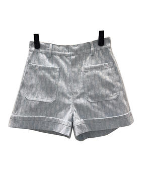 女款提花卷边短裤la010