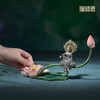 铜师傅《荷花自在观音》客厅桌面铜摆件 莲花禅意摆件 家居装饰品 商品缩略图4