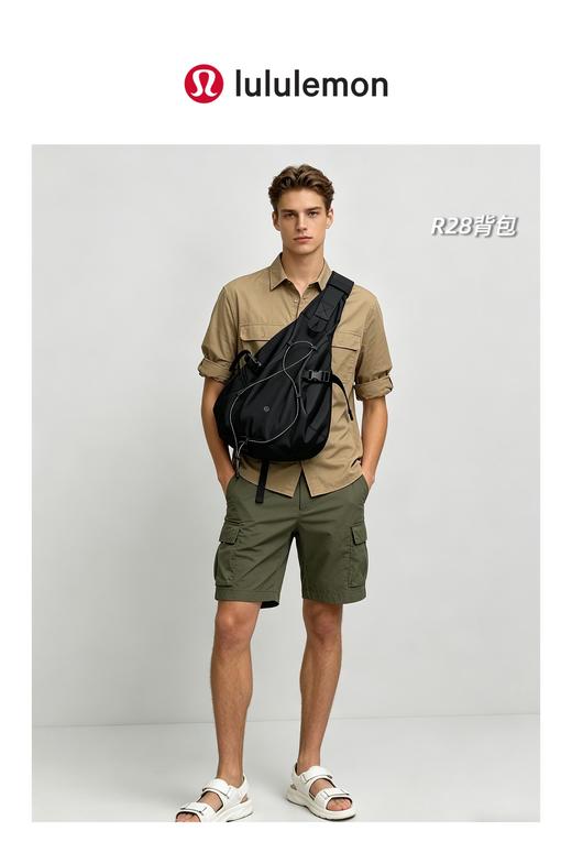 2026夏季新款lululemon男女情侣款工装风机能单肩斜背包 商品图2