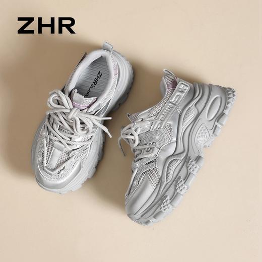 ZHR厚底老爹鞋女2026新款小个子增高运动休闲鞋软底轻便爆款女鞋 商品图8
