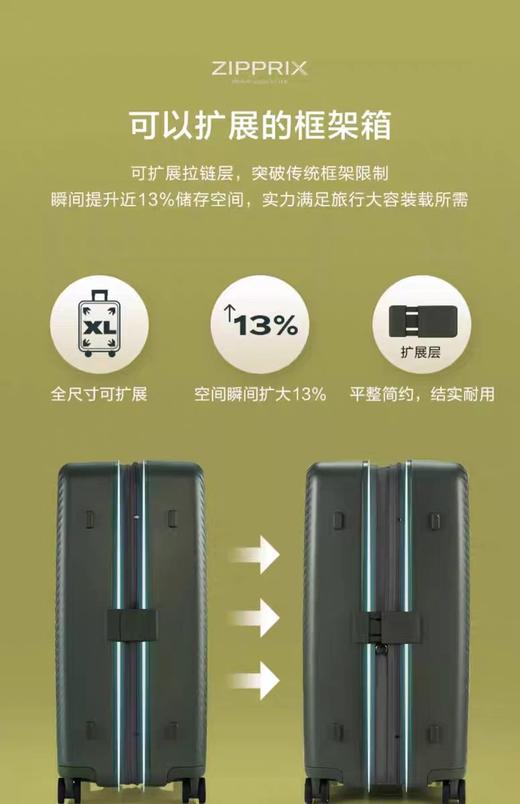 【8.5折】5楼新秀丽行李箱新款可扩展大容量拉杆箱耐用登机旅行箱QX2*20-28寸吊牌价2680折后2546 商品图10