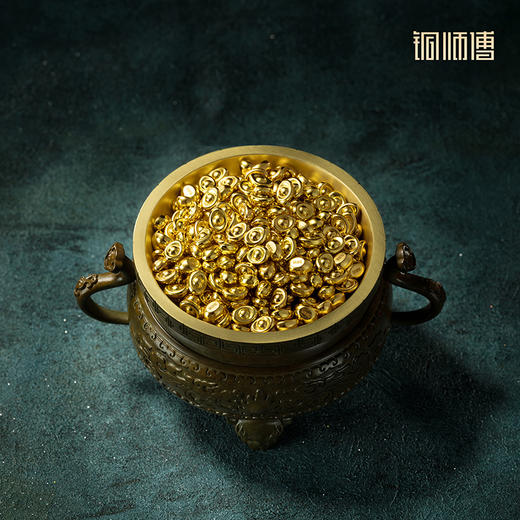 铜师傅 见微系列《小元宝（黄金铜）》 家居装饰品新年礼物 商品图2