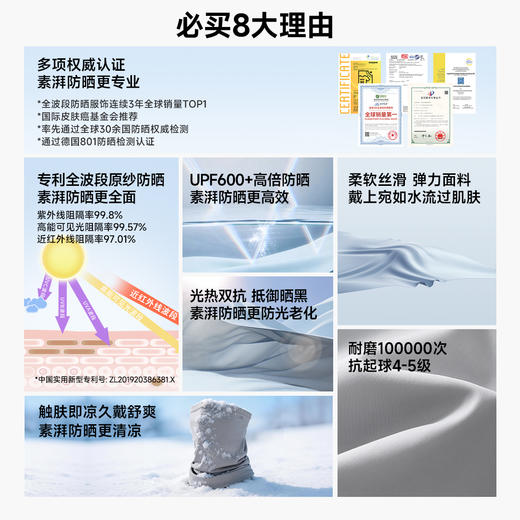 素湃Supield多功能防晒魔术头巾全波段防晒围脖徒步骑行遮阳面罩 商品图2