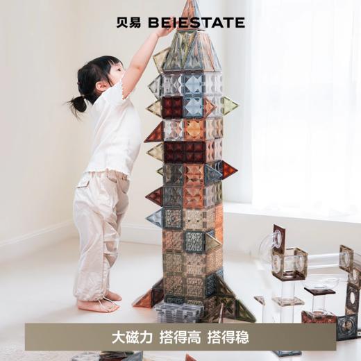 【社群瑕疵秒杀】贝易儿童磁力片彩窗益智拼装玩具婴儿磁吸积木生日礼物【瑕疵商品不退不换，介意慎拍！会有少片，划痕，个别断磁等情况（仓库发不了的会退款处理，如有收到退款就是发不了，介意勿拍哦）】 商品图2