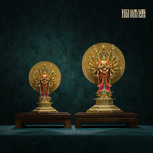 铜师傅 见微系列《般若千臂》千手观音佛像摆件 家居工艺品 商品图0
