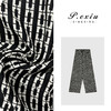 PanYiXiu/潘依绣【格纹控】100%真丝几何格纹慵懒风休闲裤M8852 商品缩略图0