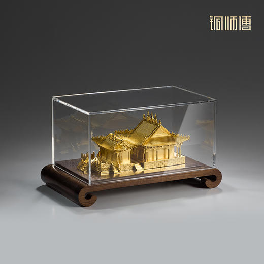 铜师傅 见微系列《五爷庙》 客厅桌面龙王庙寺庙铜工艺品家居摆件 商品图4