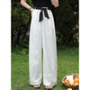 鹿向南「云絮漫行」垂感白色休闲阔腿裤夏新款宽松显瘦长款裤子女 商品缩略图2