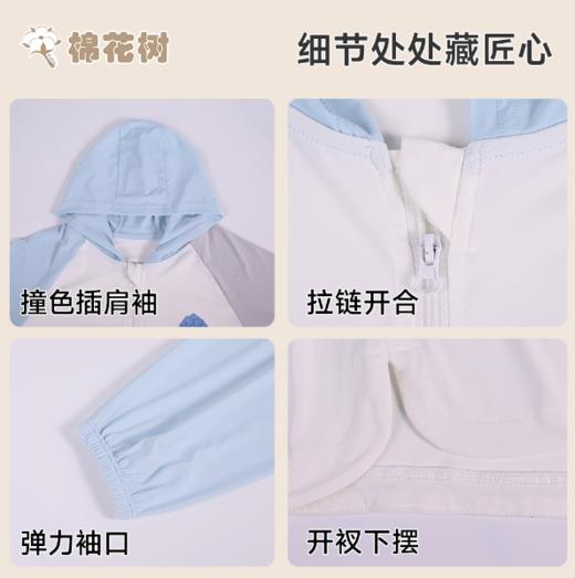 ⁵59元一件 【儿童防晒衣薄款】UPF50+ 有90-130码 男童女童 【棉花树】YY05-AYD 商品图4