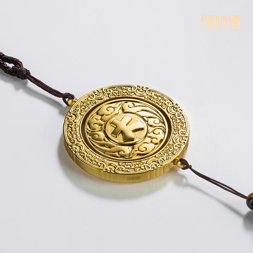 铜师傅《转大运》《赚大钱》客厅桌面铜挂件 送礼解压装饰工艺品 商品图1