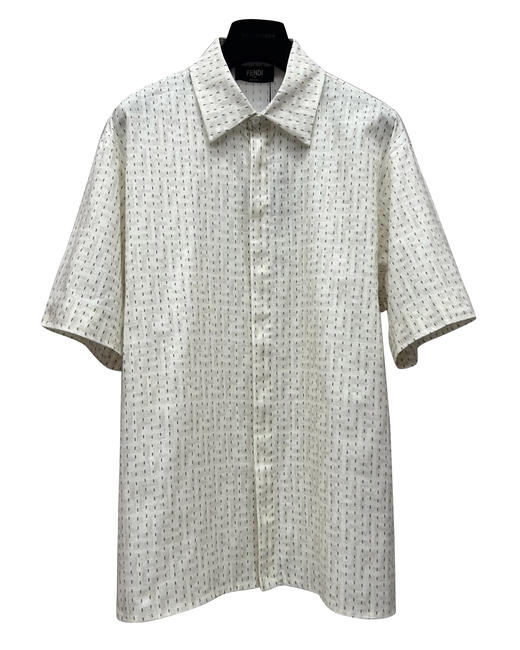 男款条纹印花短袖衬衫 可配套装zh011 商品图0