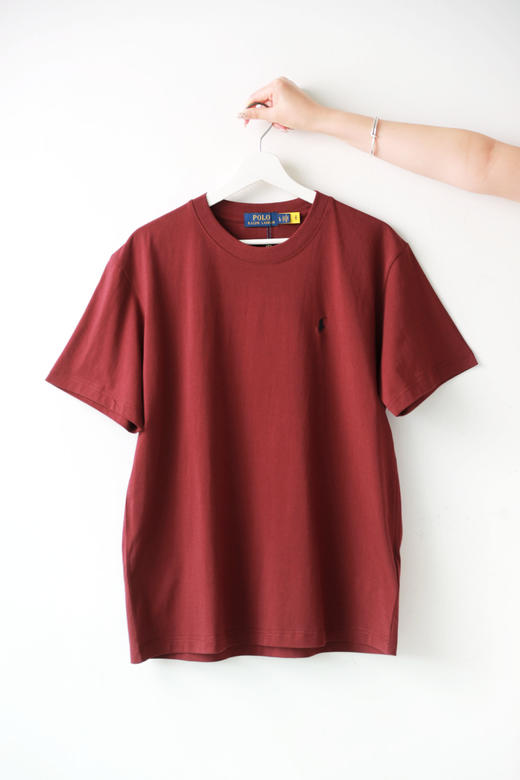 7个颜色一起，小标刺绣tee。情侣圆领基础纯色全棉半袖t恤E042258 商品图14