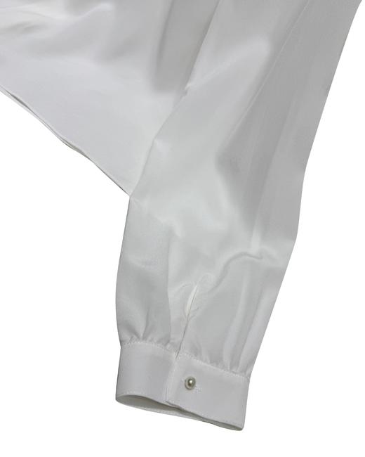 女款蝴蝶结丝质长袖衬衫ba 商品图2