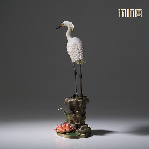 铜师傅《一鹭连科》客厅桌面铜摆件 家居装饰工艺品 励志礼物 商品图3