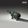 铜师傅 见微系列《青铜犀尊》客厅青铜犀牛摆件 家居装饰工艺品 商品缩略图3