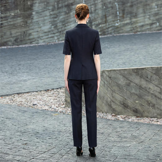 IWY/高级感短袖西装套装女夏季新款商务面试职业正装酒店工作服WC511+WP512 商品图4