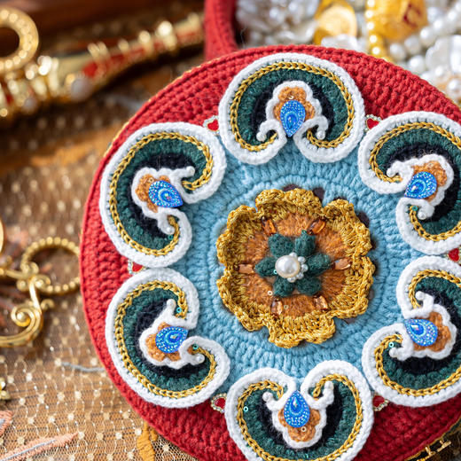 苏苏姐家如意茶花收纳盒手工编织钩针家居手工diy材料包毛线团 商品图3