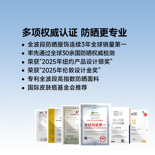 素湃Supield全波段防晒衣儿童原纱凉感防晒服户外夏季防紫外线 商品图1
