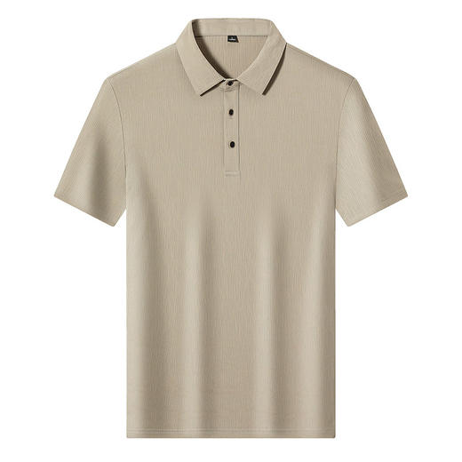 【DCS】大依优型大码男装夏季冰丝纯色短袖POLO衫商务休闲多色上衣T恤 商品图4