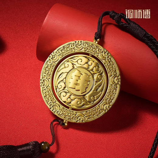 铜师傅《转大运》《赚大钱》客厅桌面铜挂件 送礼解压装饰工艺品 商品图4