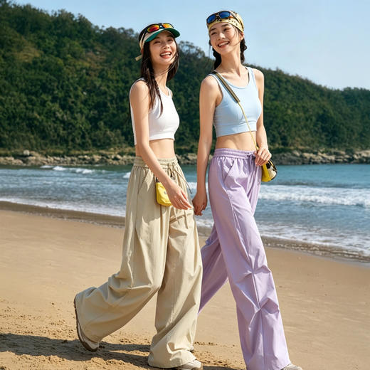 Schenvega情侣百搭山系冰爽防晒裤 宽松百搭 E50-922 商品图0