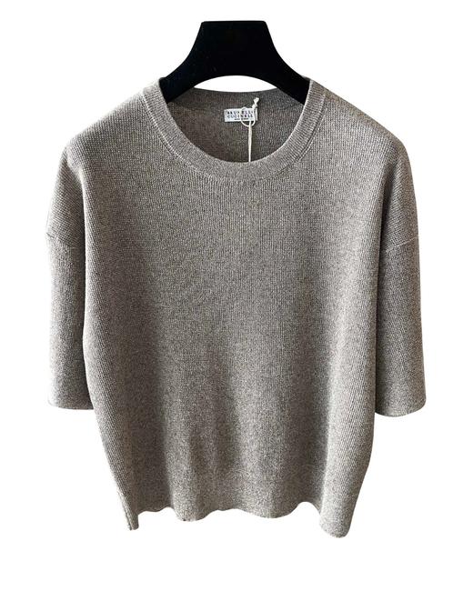 女款落肩针织短袖上衣hu006 商品图0