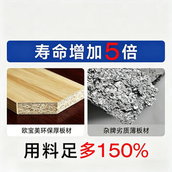 欧宝美电脑桌家用学生书桌书架一体电脑桌办公桌卧室洞洞板电竞组合 /家具 /桌类 /电脑桌 商品图4